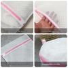 Pink Mesh Laundry Bag for Machine Wash - Anti-Deformation Clothes Care for Bras & Sweaters