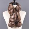 Women Winter Rabbit Fur Scarf 100% Natural Rabbit Fur Fashion warm And Soft Neckerchief Wholesale Pompoml Fur Scarves Headbands