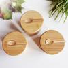 Bamboo Salt Jar with Spoon - Kitchen Storage Seasoning Box