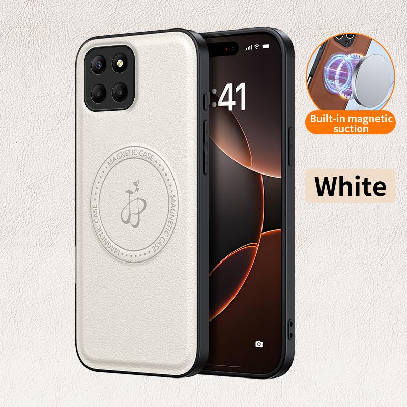 Magnetic Stand Holder Leather Phone Case For Honor X7C X8B X8C X9C X9B X9A 400 200 Magic 7 Pro Lite Wireless Charging Logo Cover