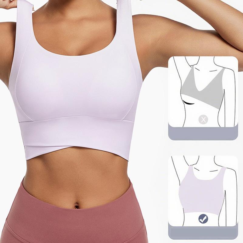 Reggiseni Sportivi ad Alto Impatto per Donna Reggiseno Sportivo Imbottito ad Alto Supporto Crop Top Fitness per Allenamento per Donna Reggiseno con Schiena a Croce per Yoga