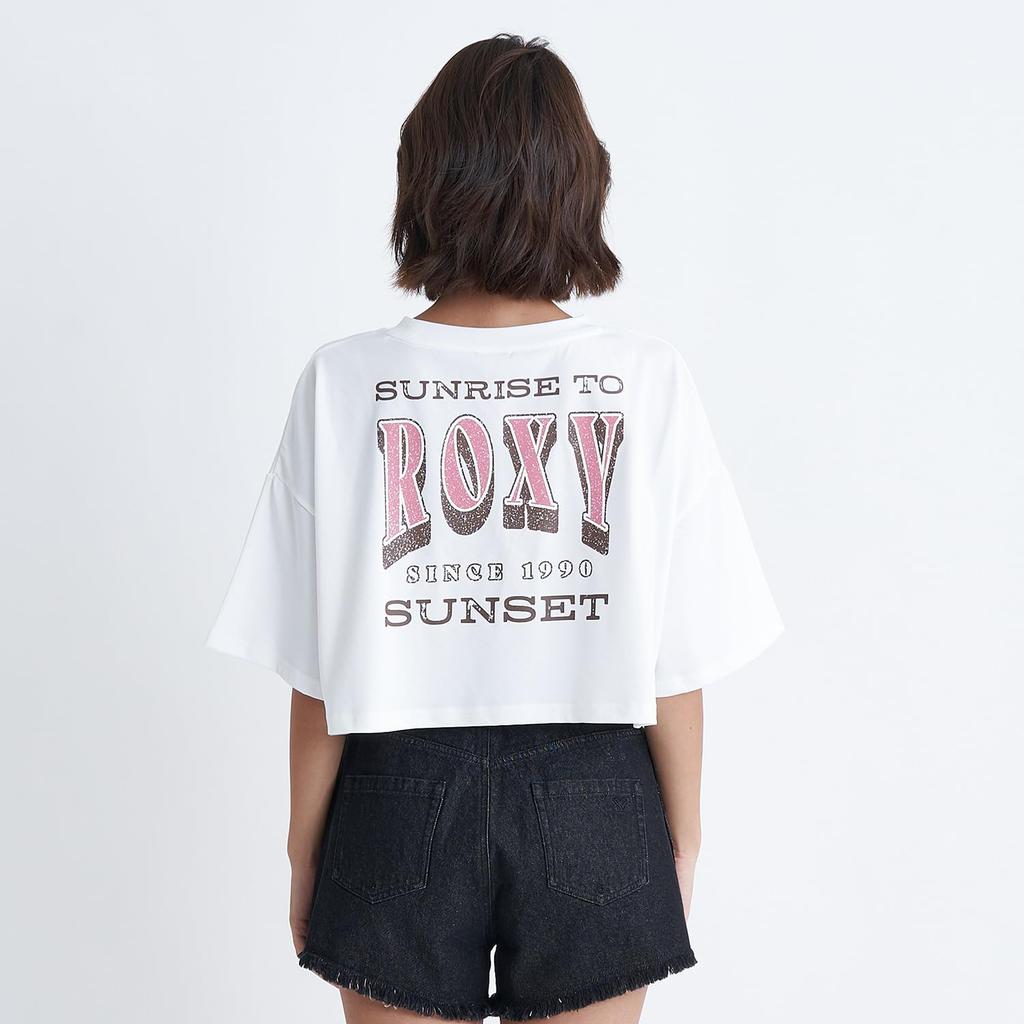 Roxy Sunrise To Sunset Tee White Women's Rashguard,