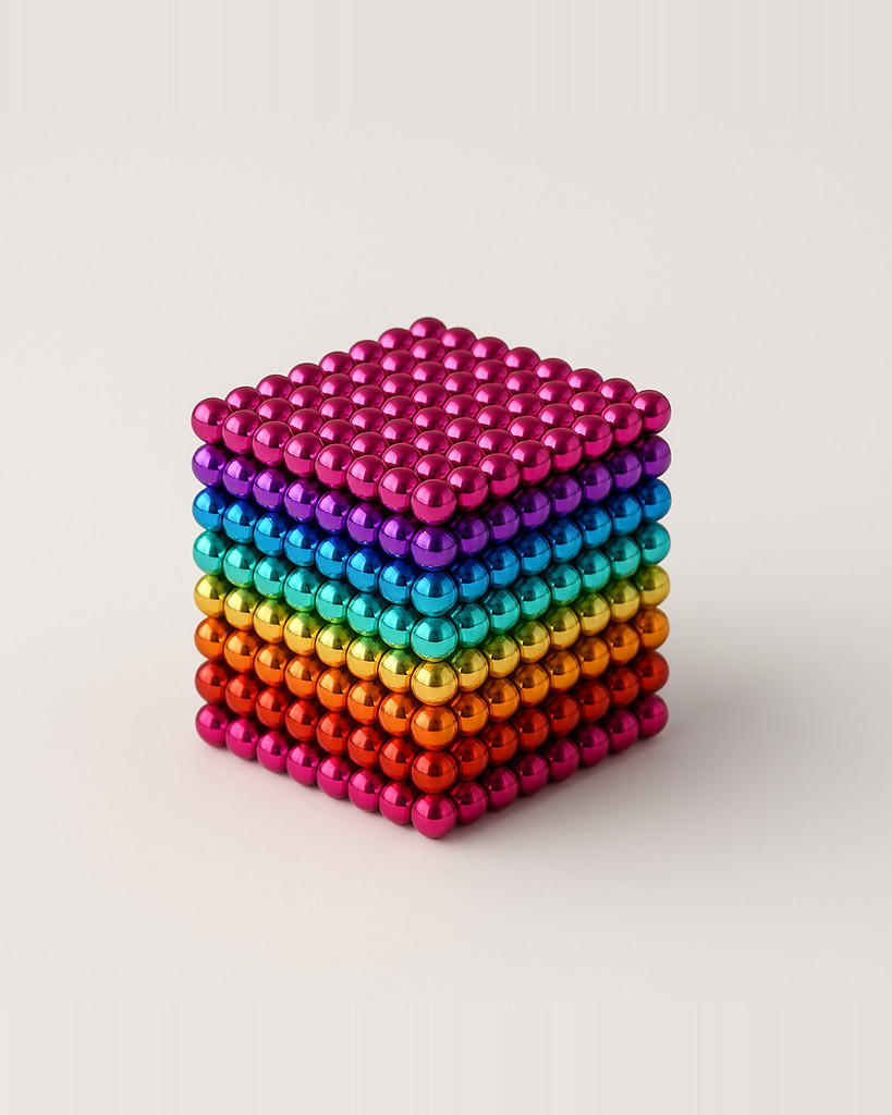 5MM 1000 512 216 PCS DIY Magentic Balls Children Kids Magnetic Building Blocks Buckyballs Polychrome Entertainment Decompression Neocube Puzzle Toys