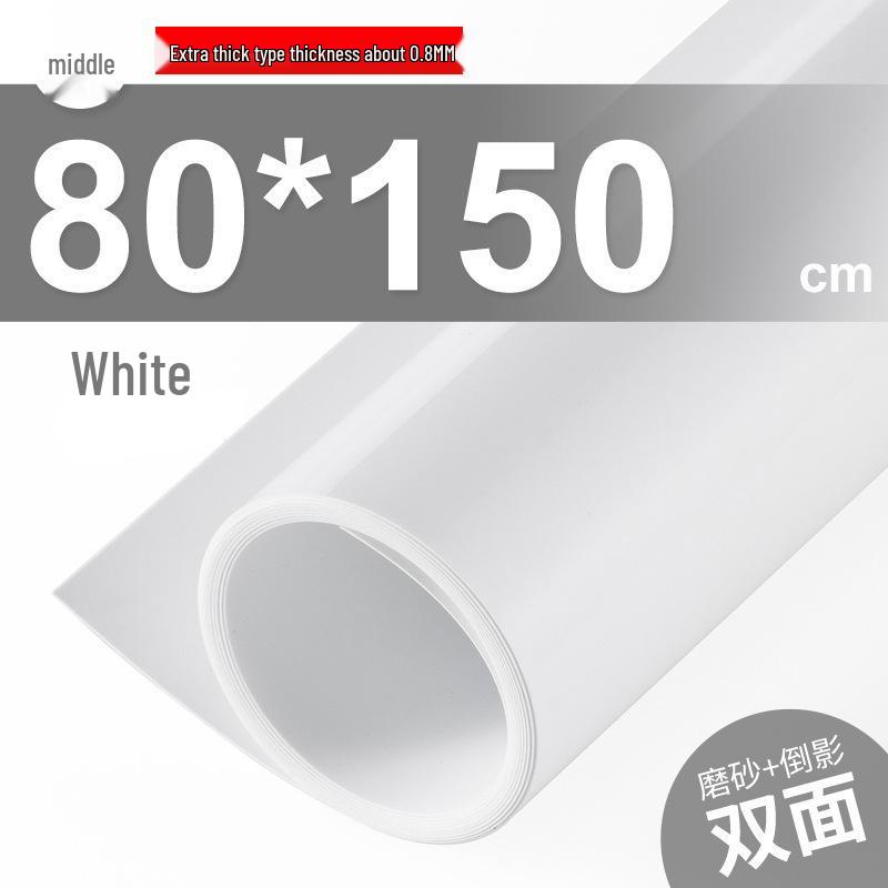 White Frosted PVC Photography Background Board - Waterproof Gray Reflective Cloth