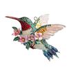 Kolibříkové vánoční ozdoby třpytivé kamínky květinové kolibříkové ozdoby na vánoční stromek 2D akrylové dárky na památku pro milovníky ptáků