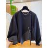 Women S Plus Size Loose Fit Irregular Design Sweatshirt