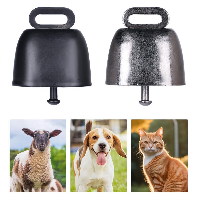 2pcs Copper Bells Cats Dogs Pets Metal Iron Bells Hanging Loud Crisp Spread Farther Loud Cow Horse Sheep Grazing