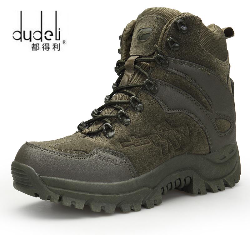Winter/Autumn Men's Outdoor Desert Combat Tactic Mid-calf Boots Men Snow Tactical Hiking Boots Botas Hombre Zapats