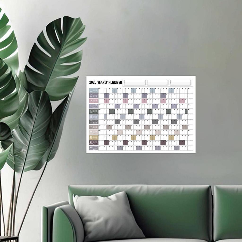 2026 Wall Hanging Calendar Annual Planner To Do List Schedule Calendar Planner Sheet Creative Schedule Planner Office Supplies
