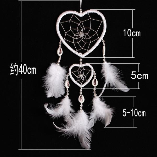 Dream Catcher Wall Decor Boho Feather Hanging Ornament Home Decoration Craft Gift for Bedroom Living Room Balcony Outdoor Car