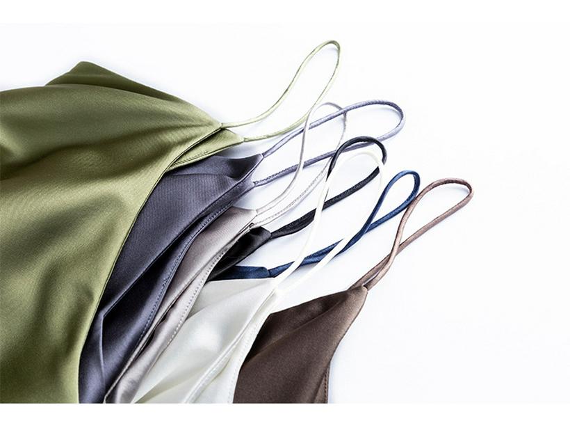 Summer 2025 Double Layer Silk Camisole Women’s Mulberry Bandeau Vest