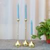 Wrought Iron Electroplated Candlestick: Luxurious Decor for Hotels, Weddings, or Dining Tables