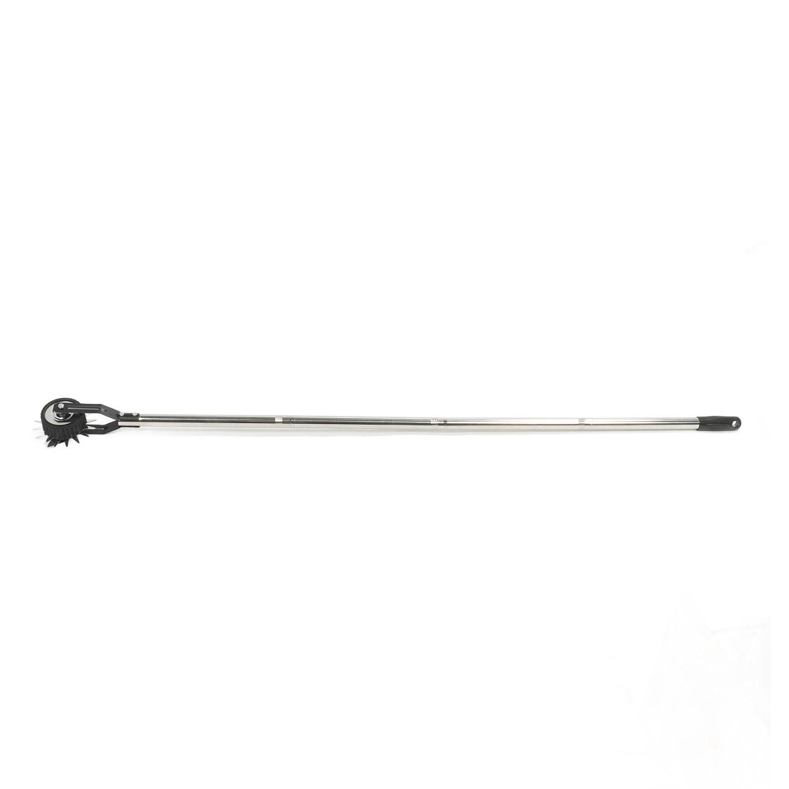 

Lawn Edger with Single Wheel Manganese Stainless Steel Manual Lawn Edging Cutter with Handle for Yard Garden Landscape Sidewalk