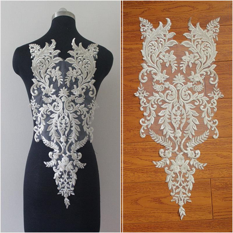 Big Gold Embroidered Lace Flower Sticker Flower Decal, External Order High-Quality Clothing Lace Ingredients Accessories