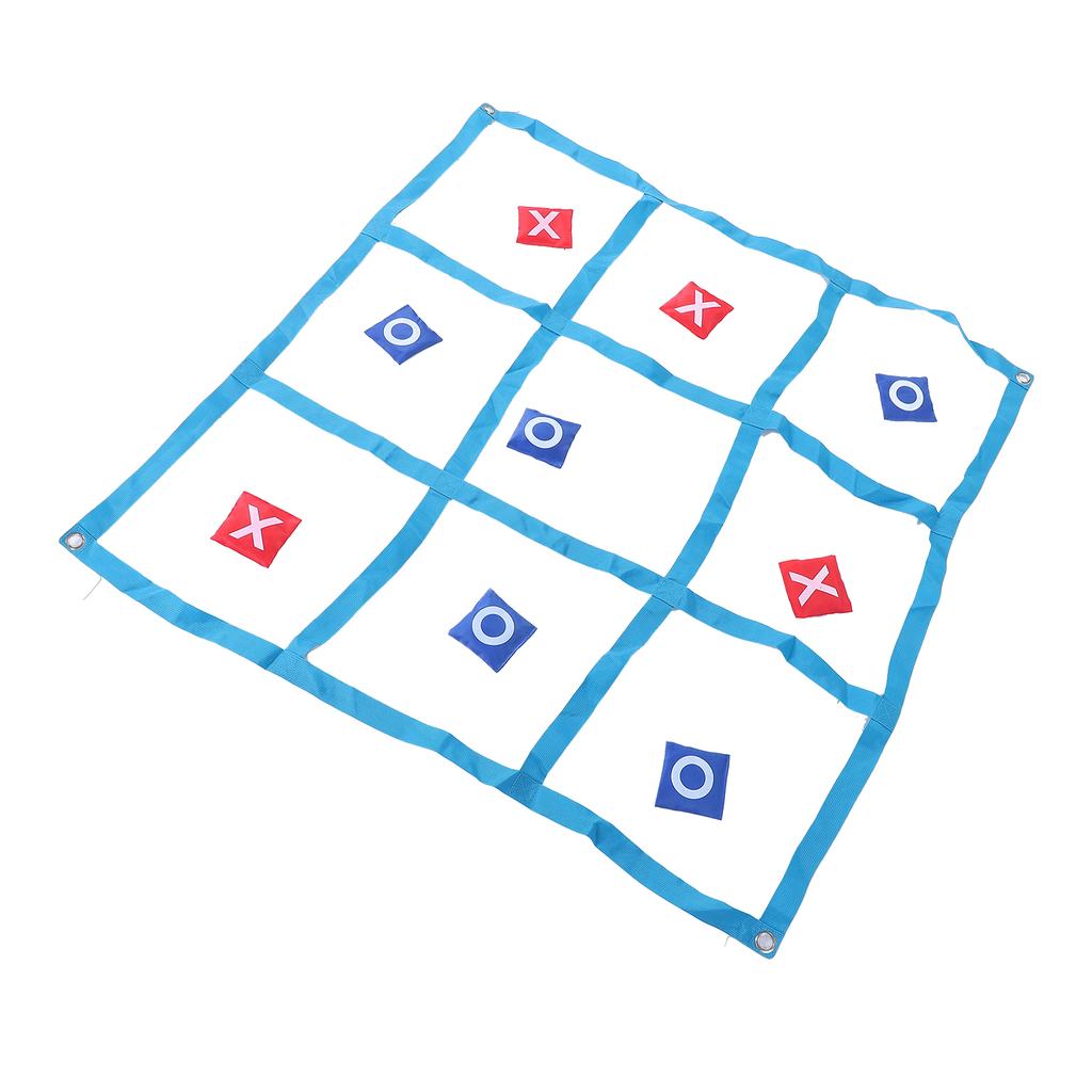Large XO Outdoor Game Nylon XO Board Toss Yard Game with X and O Bn Bags Drawstring Bag for Kids Backyard Lawn Camping Games