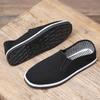 Stoffschuhe Bequeme schwarze Stoffschuhe für Herren Handgefertigte Trainingsschuhe Freizeitschuhe Traditionelle schwarze Stoffschuhe