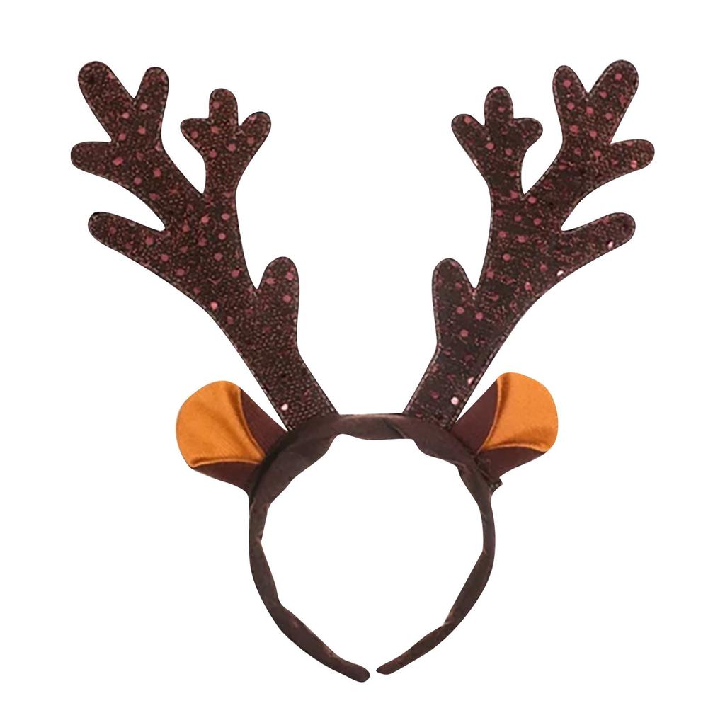 3pcs Christmas Antler Headband Antler Hair Band Antler Hair Clasp For Xmas