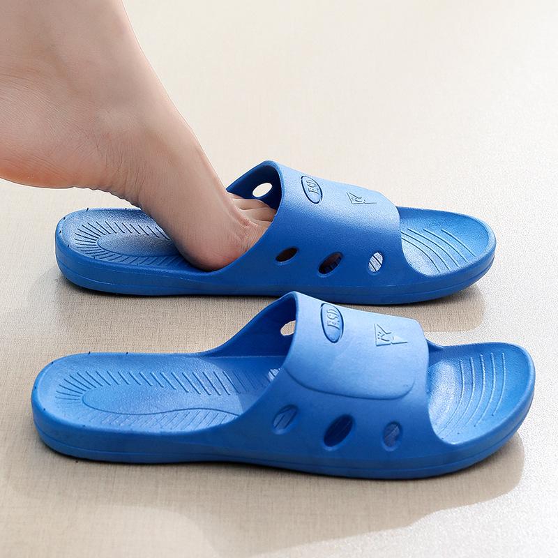 Pantofole Estive Morbide Antistatiche a X Blu e Bianche - Scarpe Protettive Comode Senza Polvere