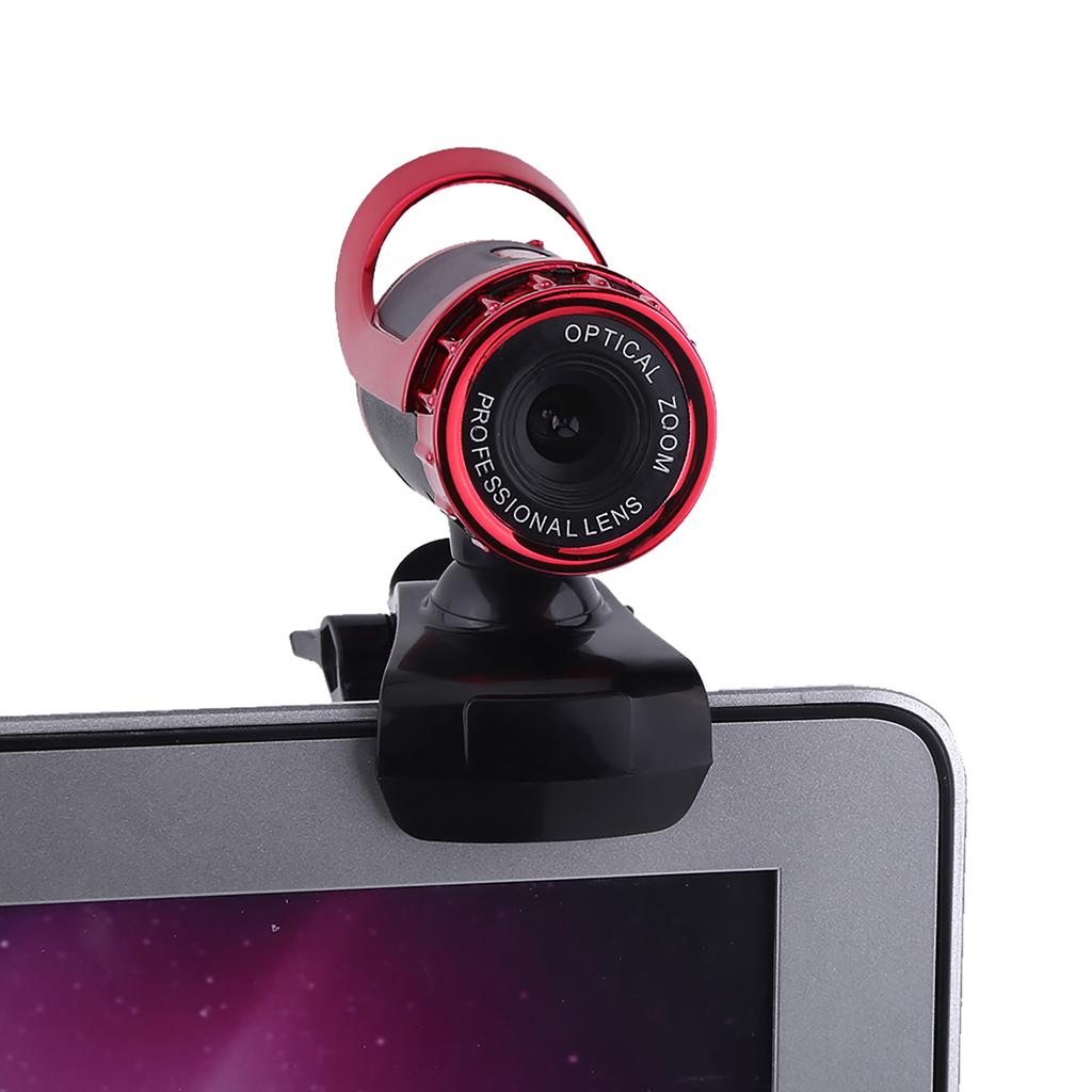 12M Clip on Webcam Web Camera HD 360 Rotating Stand Built in Microphone for PC Silver
