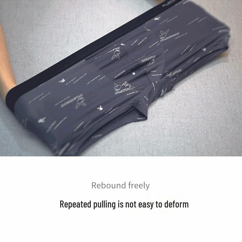 PLAYBOY Men's Anti-Bacterial Cotton Boxer Briefs 4-Pack