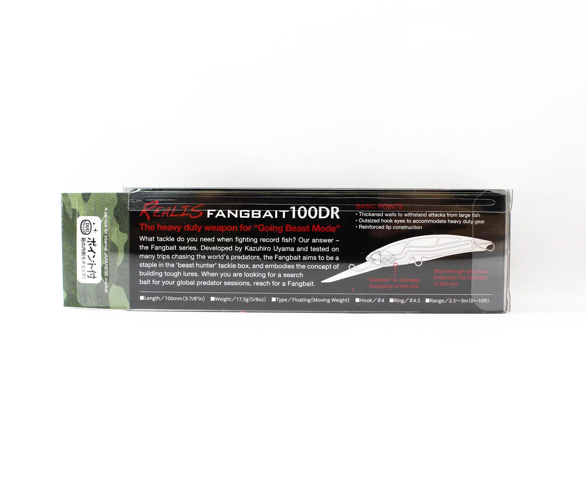 Leurre Flottant Duo Realis Fangbait 100SR - Couleur ASA3546 - 100mm, 15.7g, Avec Grelot - Pêche Bass