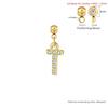 Trendy Letter Cubic Zircon Pendant For Women Positioning Charm Bracelet Necklace DIY Making Jewelry Accessories