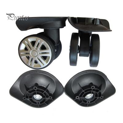 1 Pair Universal Replacement Wheels Low Noise Double-Row Large Size Trolley Case Luggage Wheel Repair Travel Suitcase Parts Accessories Wheel