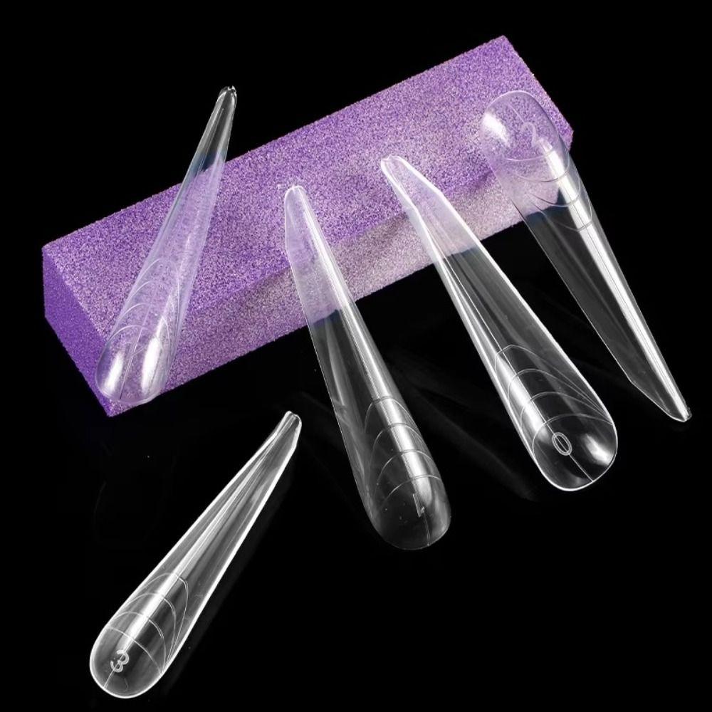 Curved Stiletto Advanced Shape Dual Forms Poly Nail Gel 3D Nail Forms 2025 Nail Design Tools