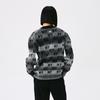 New MLB MONOGRAM Collection New York Yankees 25FW Knitwear Unisex Dark Charcoal Gray 3AKCM0354-50CGD