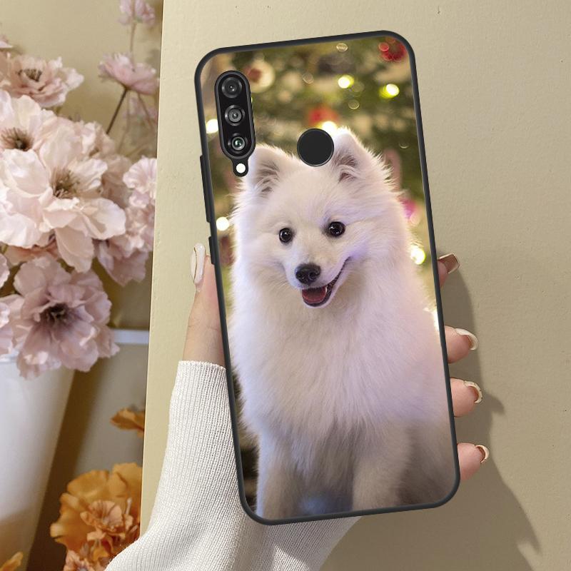Japanese Spitz Dog For Huawei Nova 7i 8i 11i 12i 12s Y73 Y70 Y90 Y60 Y72 Y61 Y91 9 10 SE P30 Pro P40 Lite Case