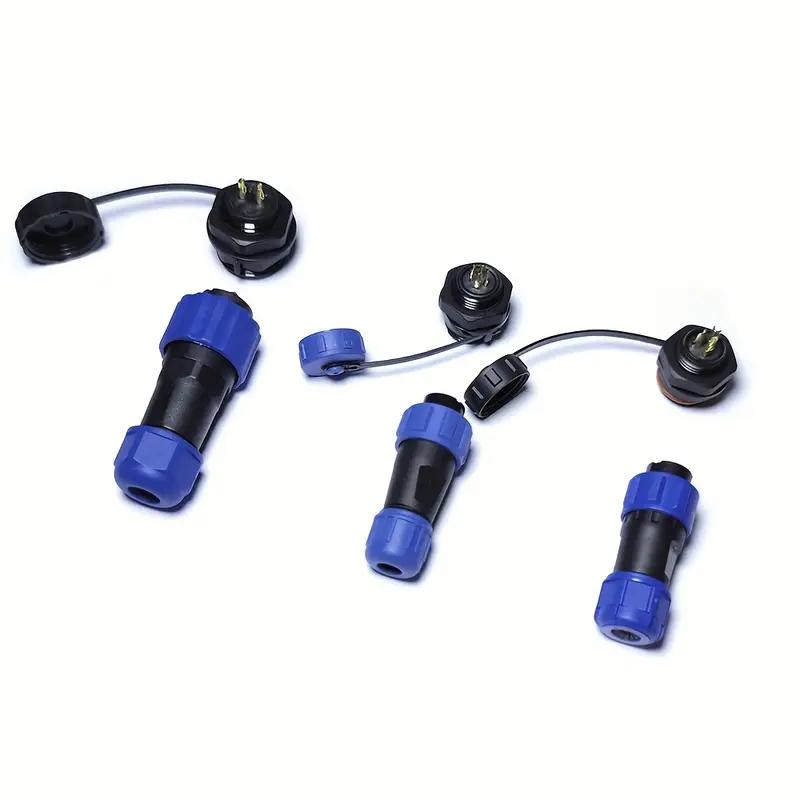 SP13 Waterproof Connector IP68 2/3/4/5/6/7/9 Pin Cable Connector Male/Female Plug Socket Nut/Flange/Docking Cable Wire Connector