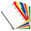 Intercalaires - Exacompta - A4+ - PP - 10 positions - Couleurs variées