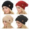 Warm Winter Knitted Beanie Soft Acrylic Fabric Cozy Dome Hat For Cold Weather