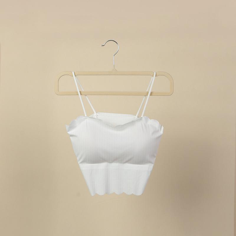 Square Flocked Trouser Rack  Thickeneded And Durable Flocked Trouser Hanger For Home Dormitories Non-Slip Non-Bulging Suit