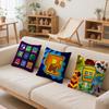 Federa Cuscino Gioco Cartone Animato G-Geometry Dash Comoda Reversibile Ideale per Auto Divano Camera da Letto e Oltre