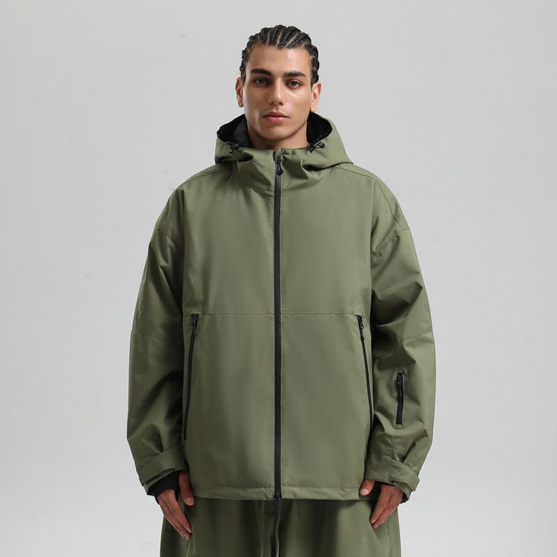 Men's and Women's Ski Jacket Snowboard Coat Waterproof Winter Baggy Snow Jackets with Hood Windproof Warm Insulation Outdoor Sports Skiing Jackets