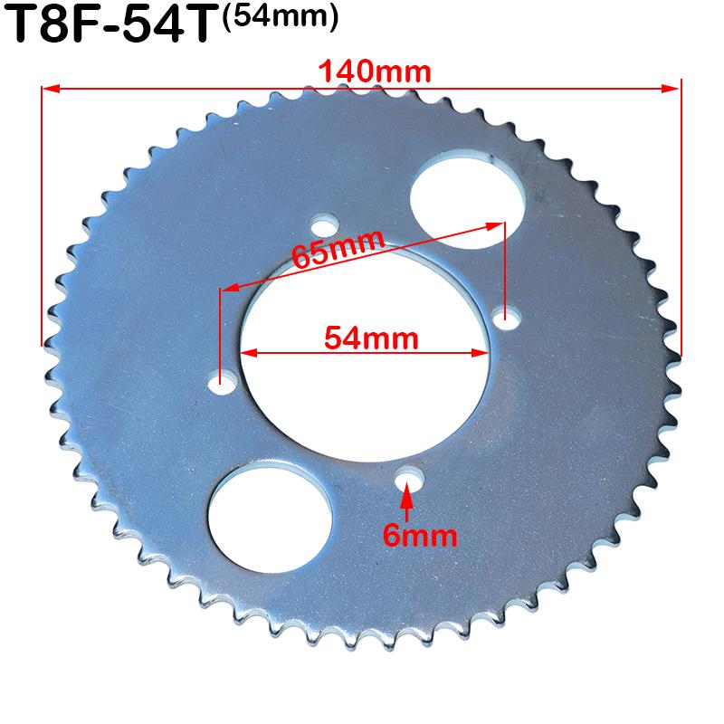 38 44 54 58 64 74 Tooth T8F 29MM 35MM 54MM Rear Sprocket for Mini Moto ATV Quad Dirt Pit Pocket Bike Cross 47cc 49cc Accessories