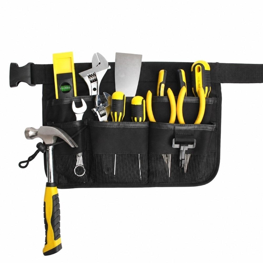 Green Black Tool Storage Bag with Belt Waist Tool Bag Versatile Multi Pocket Bag  DIY Projects