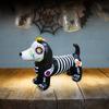 Halloween Cat Dog Home Desktop Haunted House Atmosphere Holiday Decoration Resin Statue Animal Ornaments