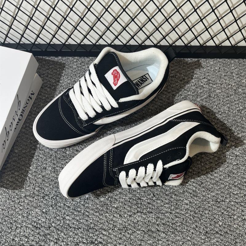 Spring and Autumn Knu skool classic black low-top American retro chubby bread casual board shoes