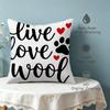 Euphoria Woof Woof Plush 18.18 Inch Throw Pillow, Cushion Accent Pillow Includes Pillow Core For Indoor Daily Decor