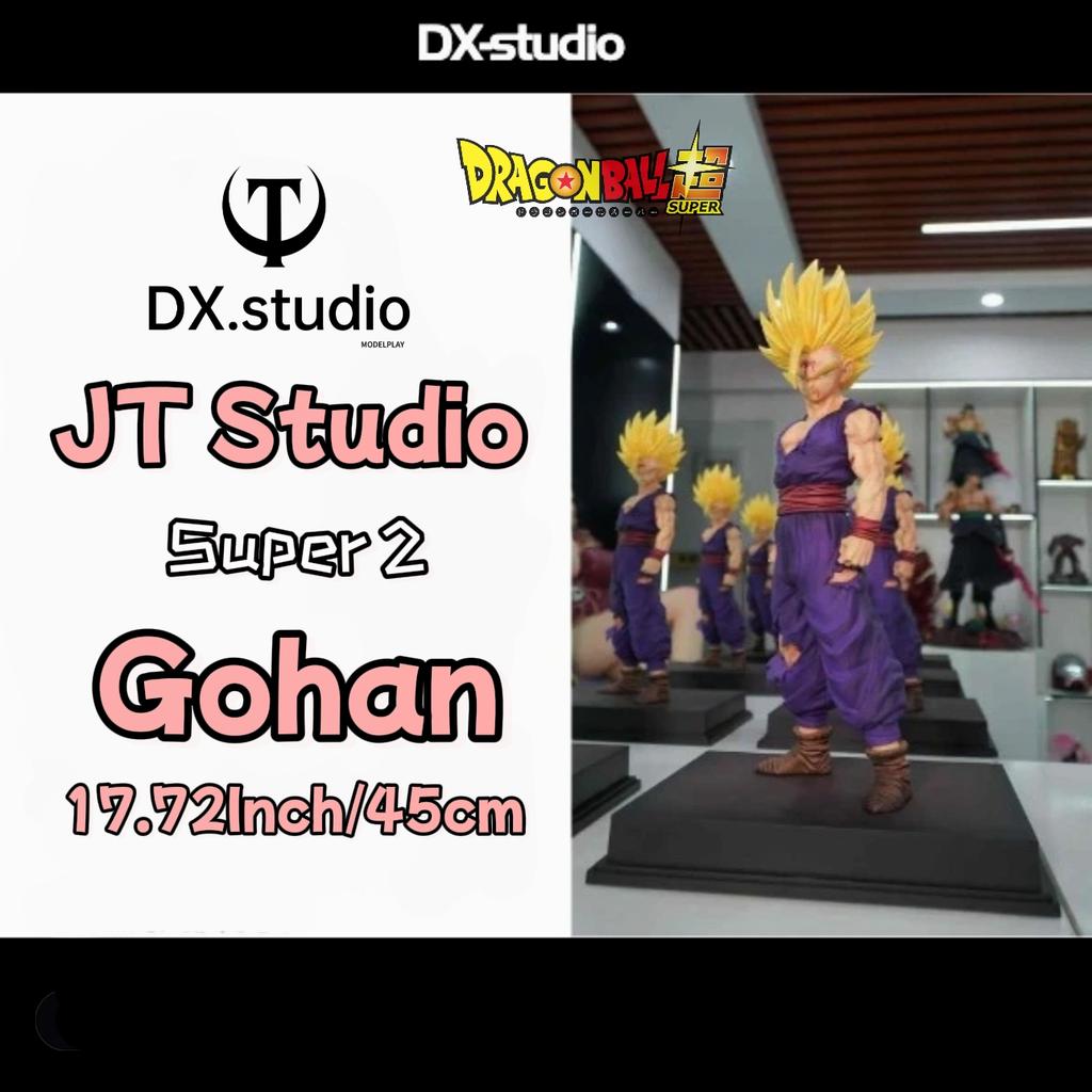 JT Studio Super Saiyan 2 Gohan Dragon BallZ Four Proportions 17.71Inch/45cm Can be move PVC Anime Battle Figure Toys Gifts