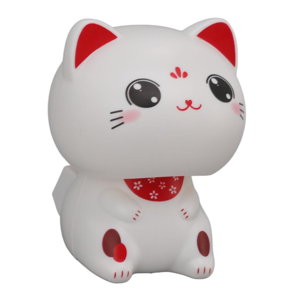 2.36*2.17*2.68 in Lucky Cat Figurine Plastic Traditional Fortune Cat Office Desk