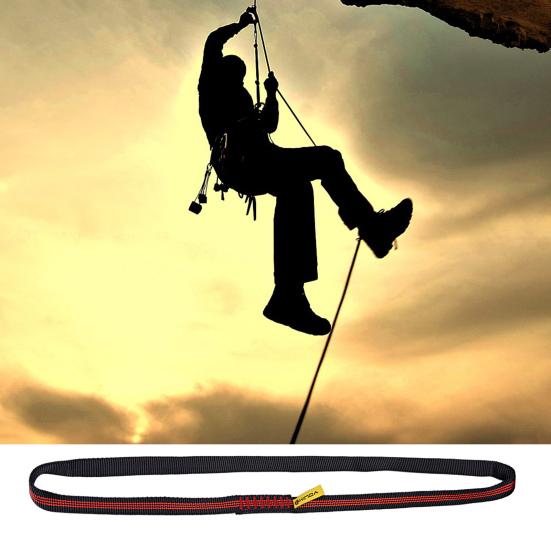 Climbing Strap Wear-resistant Strong Load-bearing Thicker Universal Mountaineering Rappelling Rescue Webbing Gear