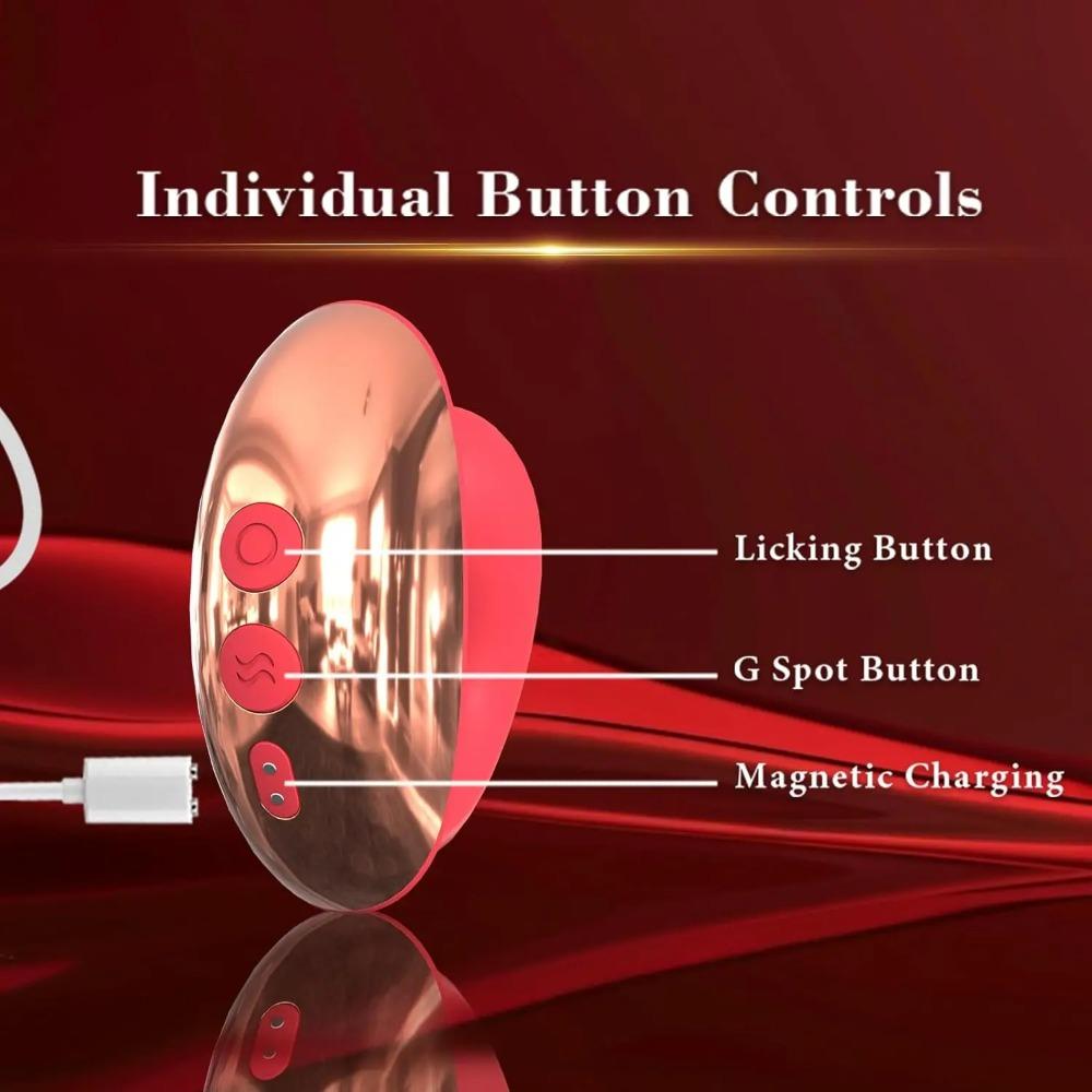 G Spot Vibrator with Tongue Licking Vagina Clitoral Stimulator for Women Adult Sex Toys Anal Dildo for Female Masturbation 18+