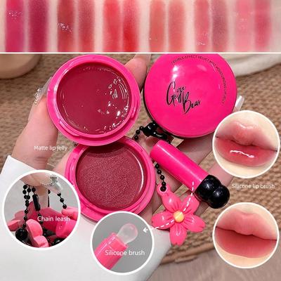 Duo-Effekt Velvet-Glow Lip Jelly 10g Farbtonbalsam-zu-Matt Ölkern-Glanz Nicht austrocknend Feuchtigkeitsspendend