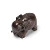 1/2 PCS Carved Home Decor Fairy Garden Miniature Craft Animal Figurines Elephant Statue Natural Wood