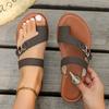 New Large-size Women's Shoes, New Flat-bottomed Cool Slippers In Summer, Light, Simple, Comfortable and Non-slip Sand