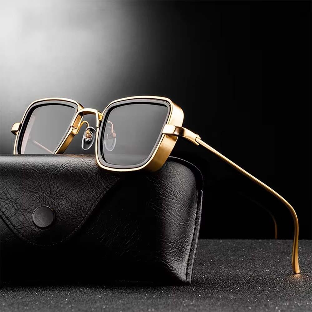 Lightweight Unisex Polarized Sunglasses Indian Style Anti-UV Glasses Retro Square Sunnies  Summer