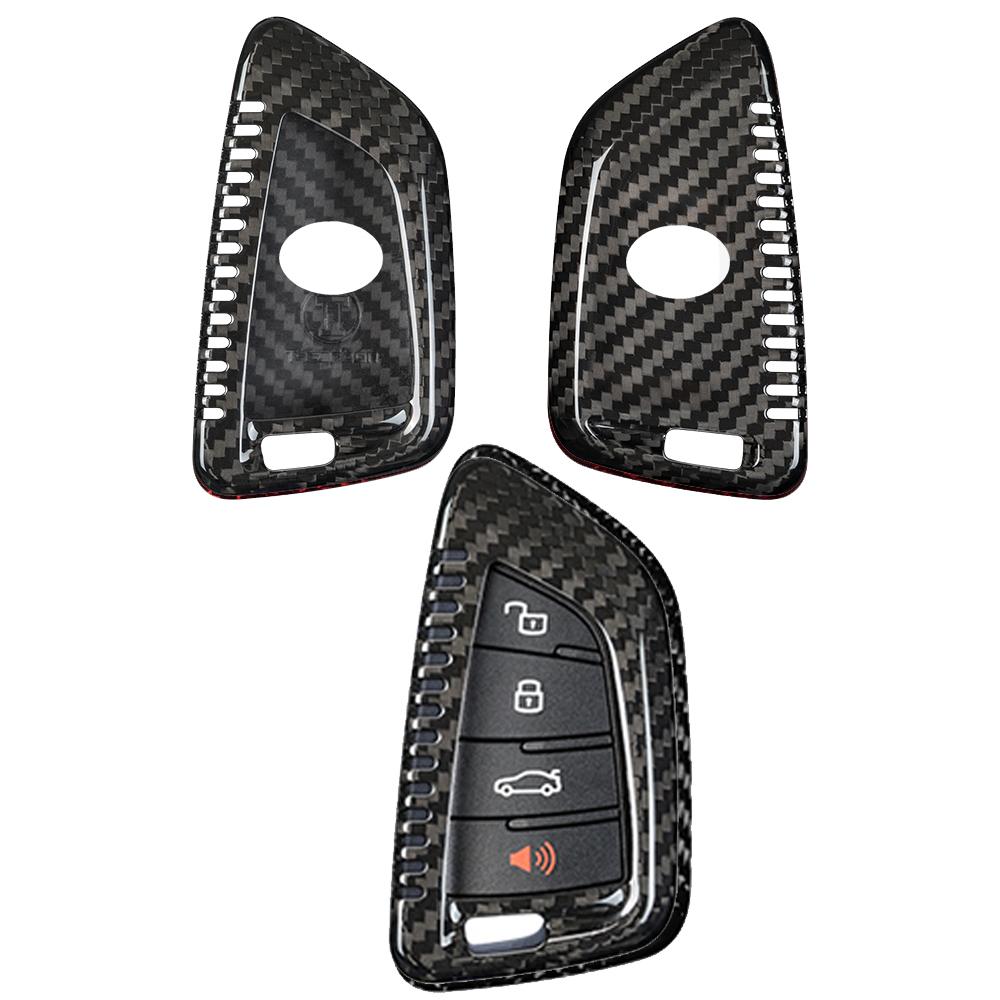 

Carbon Fiber Key Fob Cover for Toyota Supra A90 A91 GR MK5 2024 Key Shell Case Protector for Toyota Remote Smart Key Accessories